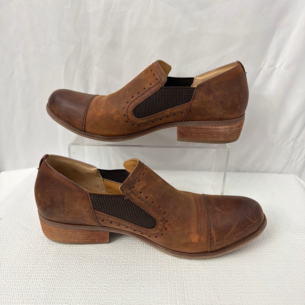 Korks Shoes Size 11M Gertrude Brown Leather Slip On - Picture 7 of 8